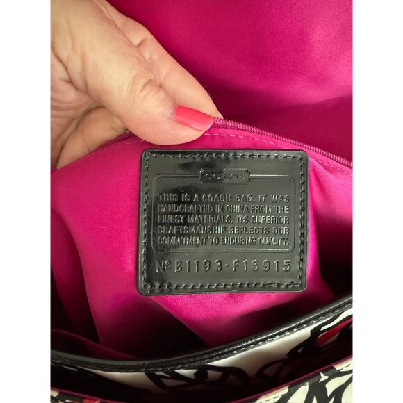 Coach Kyra Poppy F16915 Daisy Graffitti Crossbody Messenger Bag - Picture 8 of 9